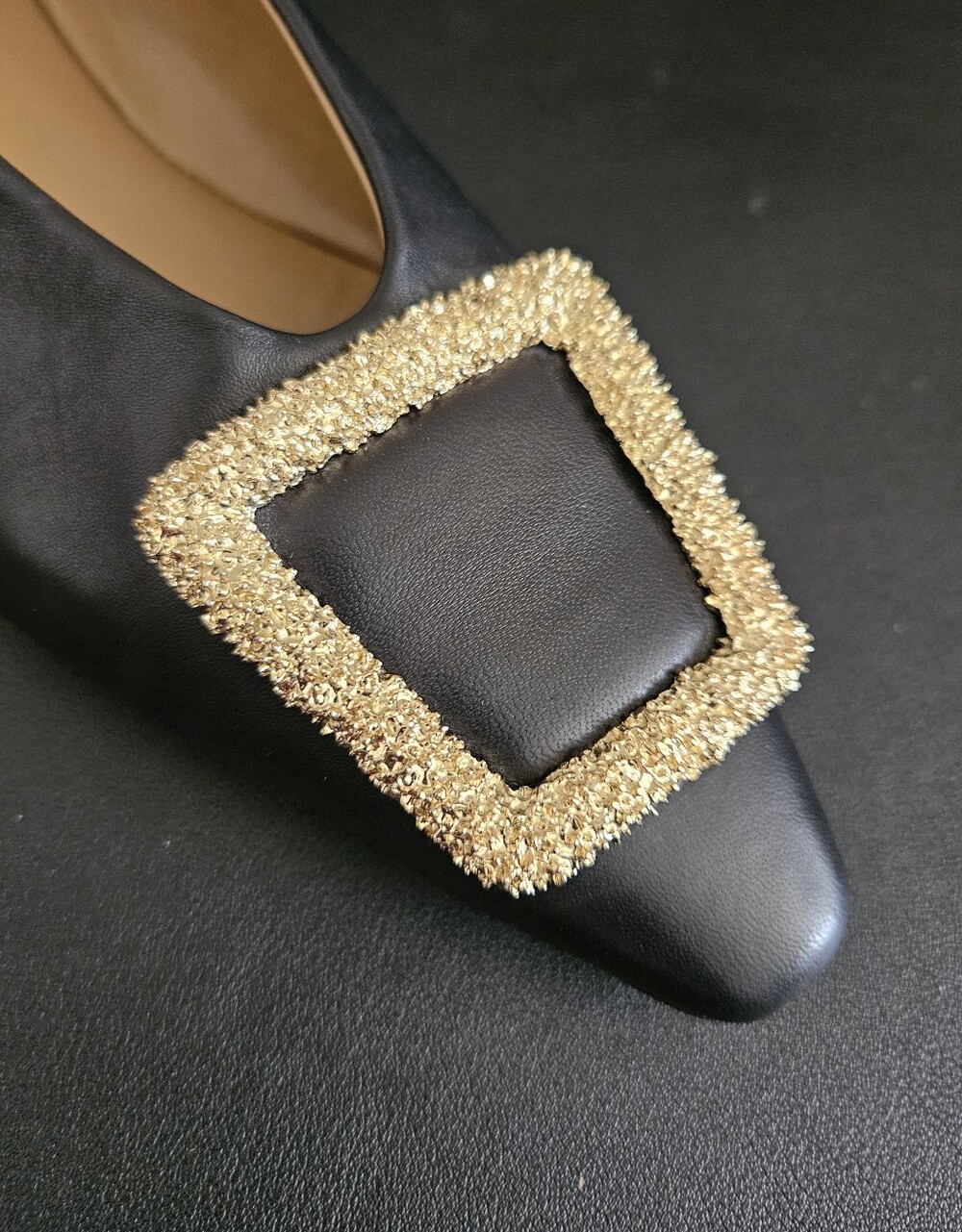Sam Edelman Janina Pointed Toe Black Glove Fit Leather Flats Size 8.5 - Picture 5 of 9